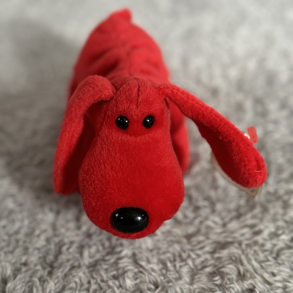 Ty Beanie Babies Rover Red Dog Plush Stuffed Animal Toy